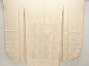 紗綾型に草花模様織り出し単衣振袖用長襦袢